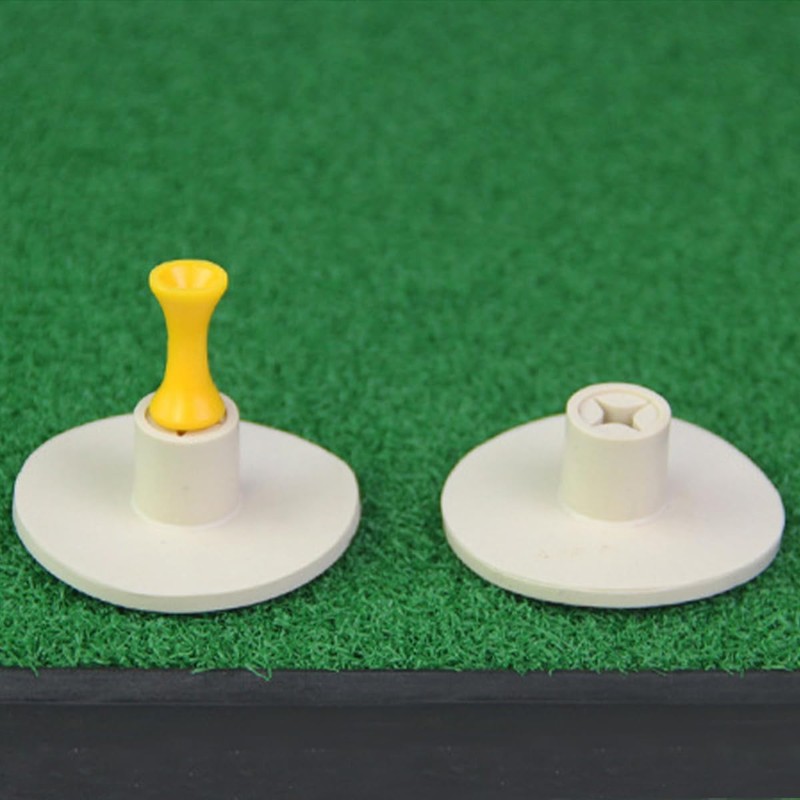 Tiardey 5 Pack 0.8 Inch Beige Plastic Golf Tee, Hollow