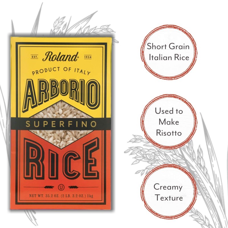 Roland Foods Arborio Rice, Superfino, 35.2 Ounce Box, Pack of