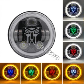 JESUO Pair 7inch Round Led Headlights for TOYOTA LAND CRUISER FJ40 FJ60 J80 1965-1985