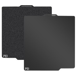 JUUPINE Double Sided Black PEI Printing Plate for Bambu Lab X1 X1C X1E P1P P1S A1, Flexible PEI Spring Steel Plate with Smooth Texture 257x257mm for Bambulab 3D Printer Heated Bed Platform
