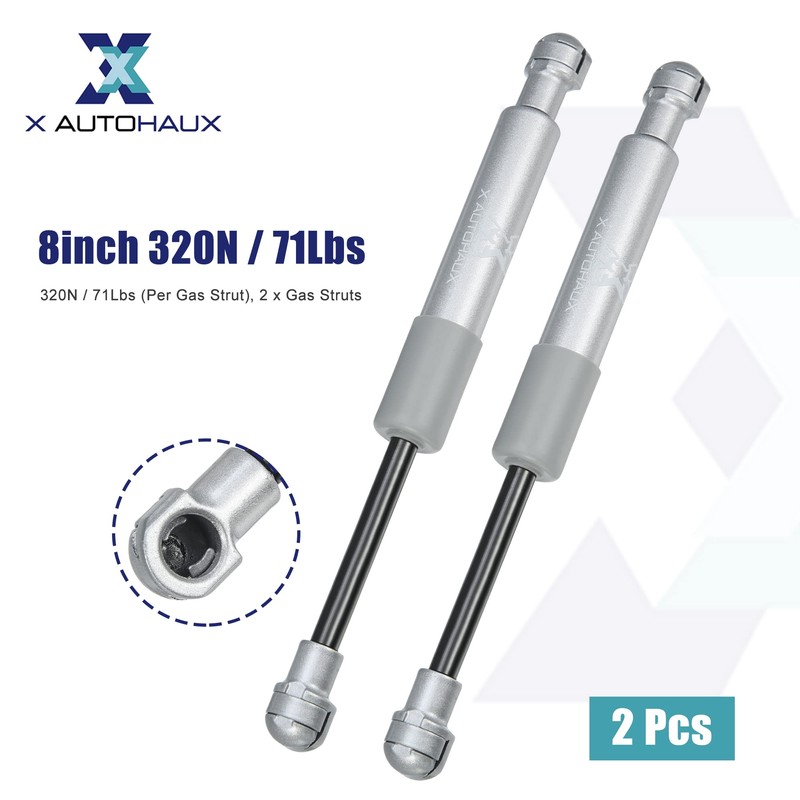 X AUTOHAUX 2pcs 8inch 320N/71Lbs Gas Struts Shocks Lift Supports