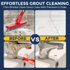 Grout Brush with Long Handle & Hard Bristle Crevice Cleaning