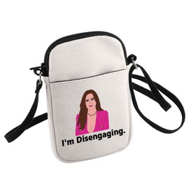 HOLLP Funny Housewives Gifts I'm Disengaging Crossbody Bag Housewives Party Gifts Reality TV Lovers Small Belt Bag (Disengaging)