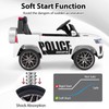 OLAKIDS Ride on Police Car, 12V Kids Battery Powered Electric