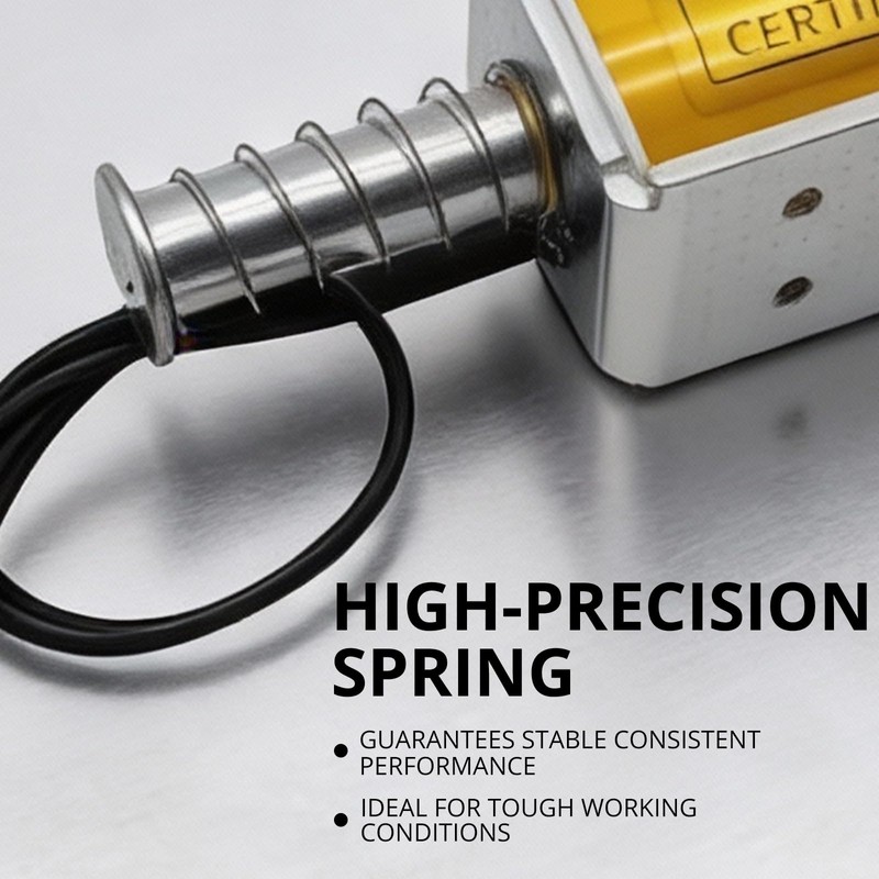 TOMSHIELE DC24V Linear Solenoid，35mm Stroke Push-Pull Solenoid Electromagnet，24V Electric Magnet，Long