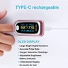 pulse oximeter rechargeable finger heart rate monitor Accurate measurement of