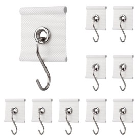 10pcs RV Awning Hooks, RV Awning Light Hooks for Pipe Rails 5/6 mm, 7/8 mm Awning S-Shaped Hooks for RV Canopy RV Awning Light Holder Camper Awning Hooks for Lights Clothes