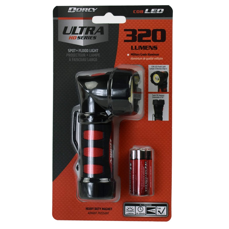 Dorcy 414349 Ultra HD Flashlight, 4.8" x 2.2" x 1.6",