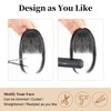 Flufymooz Clip in Bangs 100% Human Hair, Bangs Hair Clip