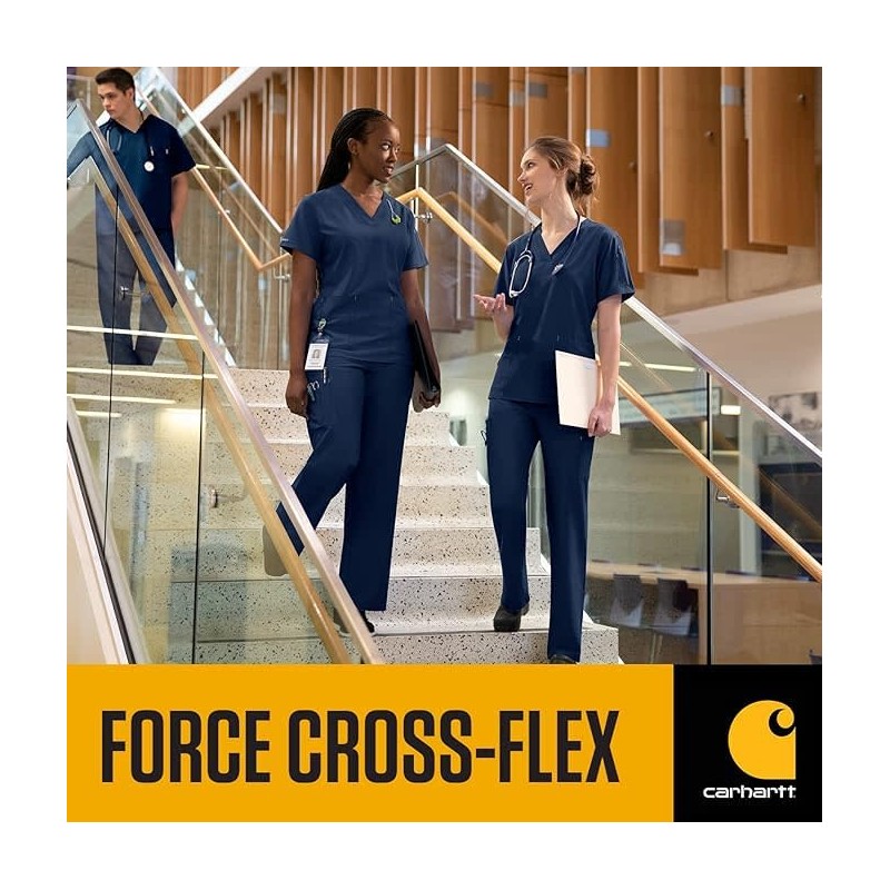 Carhartt Men's Henley Scrub Top, Navy