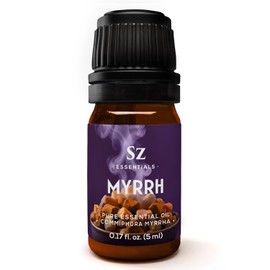 Sz Essentials - 5-Year Aged Myrrh Premium Essential Oil – Rich, Earthy Aroma | Pure & Natural for Aromatherapy & Wellness - Therapeutic Grade & Vegan - 100% Pure and Natural - Undiluted - 0.17 fl oz.