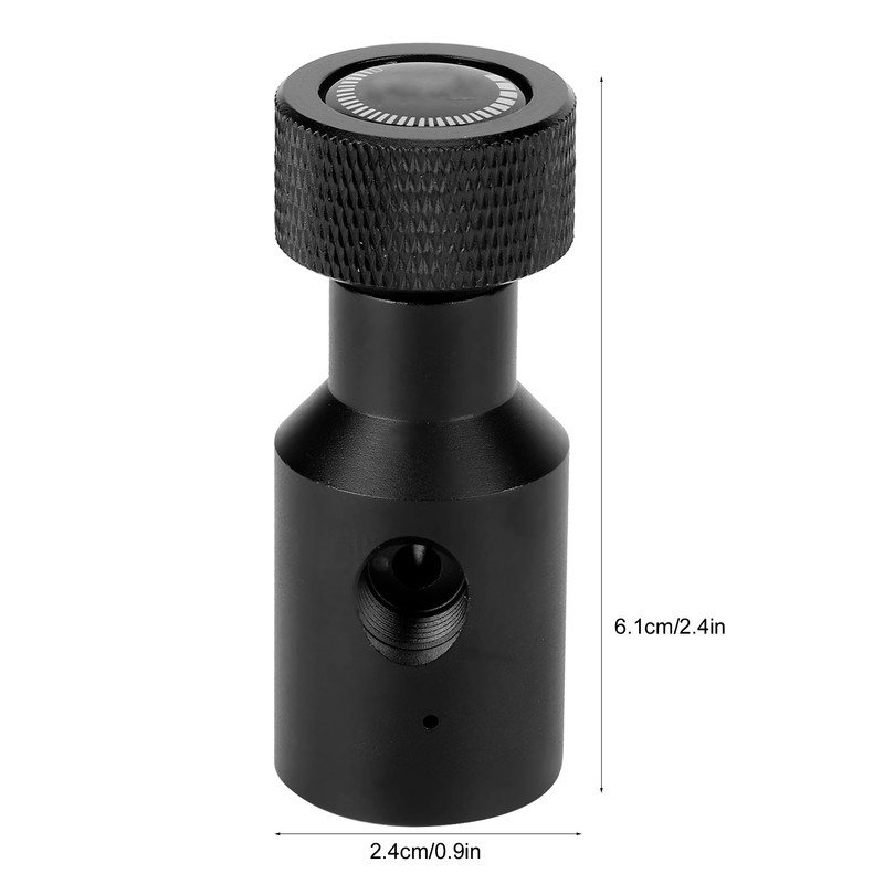 CO2 Refill Adapter Bottle Connector Regulator On/Off Adapter with 2