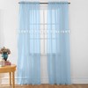 Elegant Comfort 2-Piece Sheer Panel with 2inch Rod Pocket -