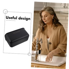 Luxshiny Stainless Steel Drain Basket Lightweight Portable Manger Multifunction Sink Strainer Colander Kitchen Sink Organiser Strong Suction Cup for Kitchen Sink Countertop (Black)