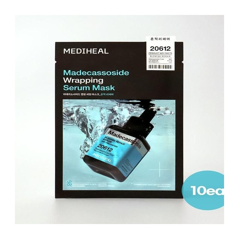 Mediheal 메디힐 랩핑 세럼 마스크 10매 (마데카소사이드 흔적 리페어) x2SET(SH)
