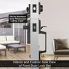 Haidms Oil-Rubbed Bronze Front Door Handle and Deadbolt Set, Entry