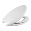 Sorelle Elongated Family Toilet Seat in Glossy White, Soft Close