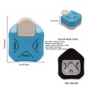 QIQQIKIN Paper Corner Rounder 3 in 1 （R4mm+R7mm+R10mm）， Punches for