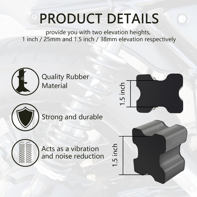 4PCS Rubber Coil Spring Spacers,Heavy Duty Front Coil Spring Booster