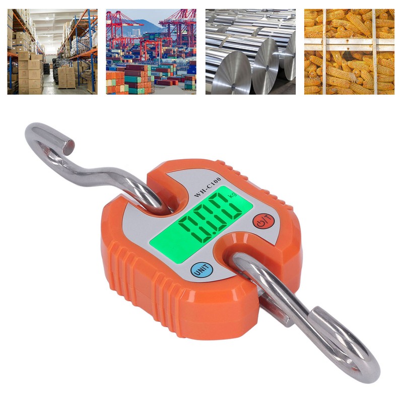 Hanging Scale LCD Digital Display 150KG Range Weighing Tool for