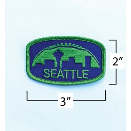 Sneekis Seattle Seahawks Supersonics Mashup Retro Patch - Embroidered Football City Team
