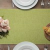 Table Runner Outdoor Sage Green Hessian Style Farmhouse Rustic Table