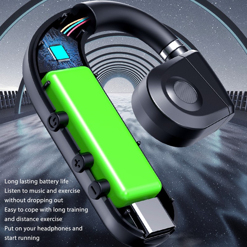Bluetooth Headset BT 5.3 Noise Cancelling HD Calls Long Battery