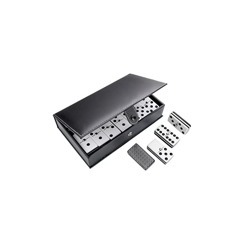Domino Jumbo 5 Capas Baraja Plata