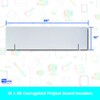 Flipside Products White Project Board Header, Presentation Header, Display, Trifold,
