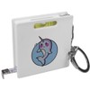 Azeeda 'Cute Narwhal' Keyring Tape Measure/Spirit Level Tool (KM00018858)