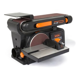 WEN Benchtop Belt and Disc Sander with 4 x 36 in. Belt, 6 in. Disc and Cast Iron Base (6502T)