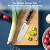 T-fal Ice Force German Stainless Steel Santoku Knife 7 Inch,