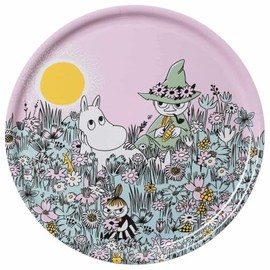 MOOMIN ARABIA 1076286 Classic Friends Forever Wooden Tray 13.8 inches (35 cm)
