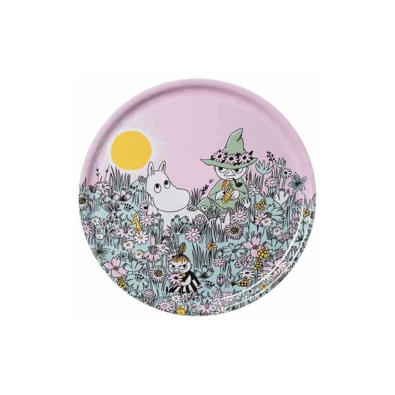 MOOMIN ARABIA 1076286 Classic Friends Forever Wooden Tray 13.8 inches