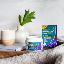 MagniLife Relaxing Leg Cream PM, Restless Legs, Deep Penetrating Topical for Pain, Naturally Soothe Cramping, Discomfort, and Tossing with Lavender and Magnesium - 4oz