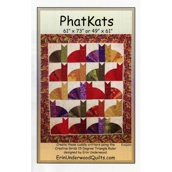 Erin Underwood Quilts Cat Pattern - PhatKats - Pattern Only!