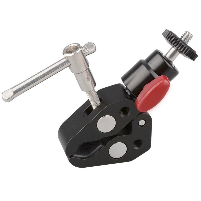 CAMVATE Super Clamp Articulated Mini Ball Head with 1/4"-20 Thread