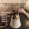 FantasyPalette Rotating Slim Makeup Brush Holder with Clear Dustproof Cover