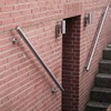Stainless Steel Handrail, 42.4 mm Diameter, With Angled Bracket &