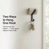 Kysren Black Coat Hooks Wall Mounted - Decorative Aluminum Hooks