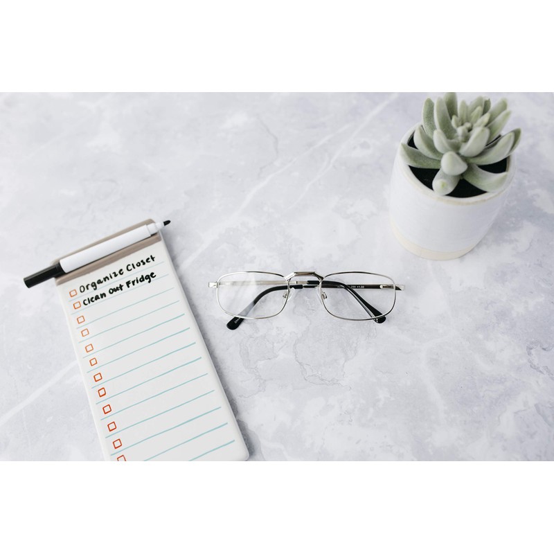 Rectangle Reading Glasses in Grey by Readers.com | The Anderson