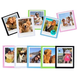 Wogozan GO - Marco magnético para fotos Polaroid Go Gen 2/Polaroid Go Mini cámara instantánea, películas de 2.15 x 2.65 pulgadas, imanes para refrigerador con cubierta transparente, paquete de 10