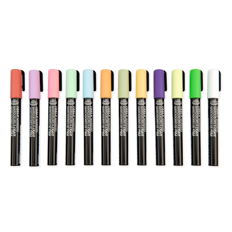 Royal & Langnickel 12pc 2mm PRIMARY CHALK MARKER SET