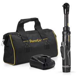 Durofix RW1216-3P G12 Series 12V Li-ion Cordless 3/8” 60 ft-lbs. Extended Ratchet Wrench Tool Kit with 1 Batteries and Canvas Bag