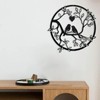 Black Bird Silhouette Metal Wall Art, Tree Metal of Life