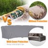 Curved Sofa Cover UCARE Outdoor Patio Furniture Cover Couch Sectional