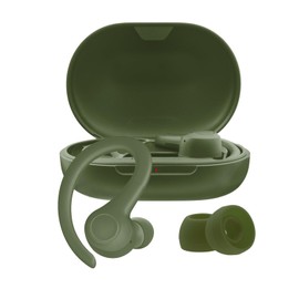 Silicone Eartips Replacement for JLab Go Sport+/ Go Air Sport Earbuds Tips, Secure Fit, 6 Pairs (S/M/L) Green