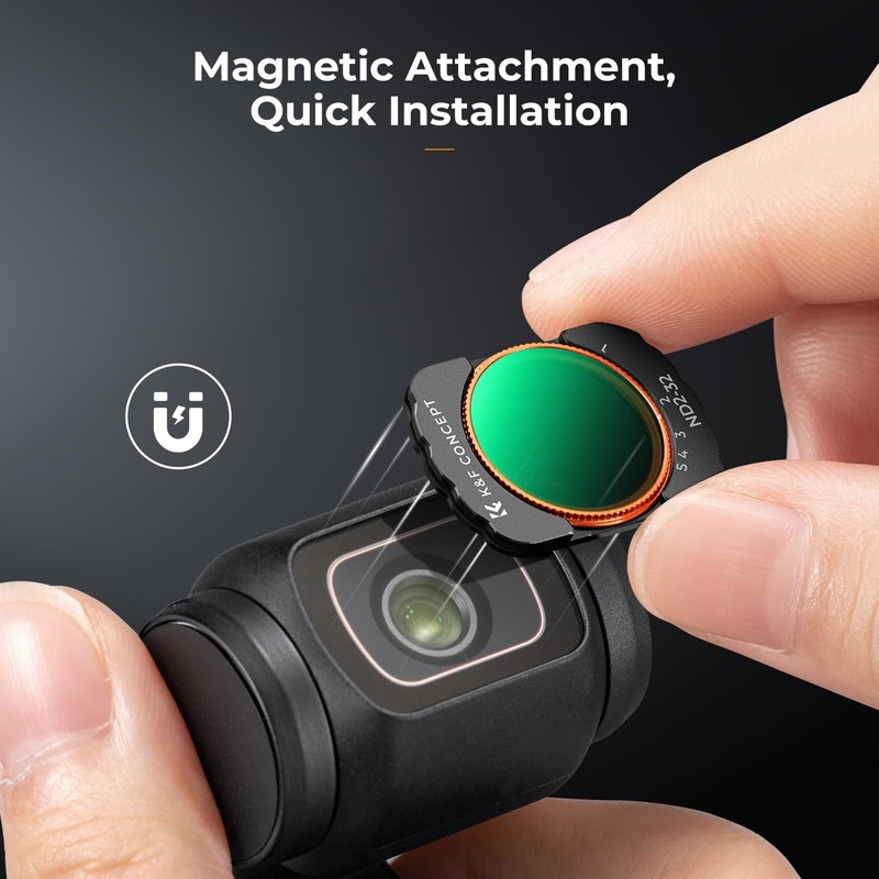 K&F Concept OSMO Pocket 3 ND Filter, Magnetic Variable ND