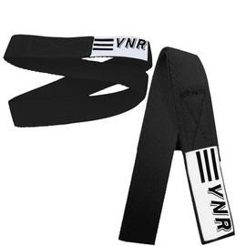 YNR Premium Gymnastic Bar Loops Straps, hand grip, palm protection, guards (31CM, Black)