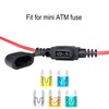 VANTRONIK Waterproof MINI Inline Fuse Holder with 16 Gauge AWG